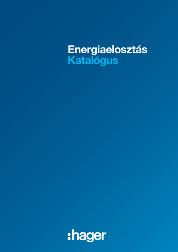 hager kft - energiaelosztás katalógus 2020