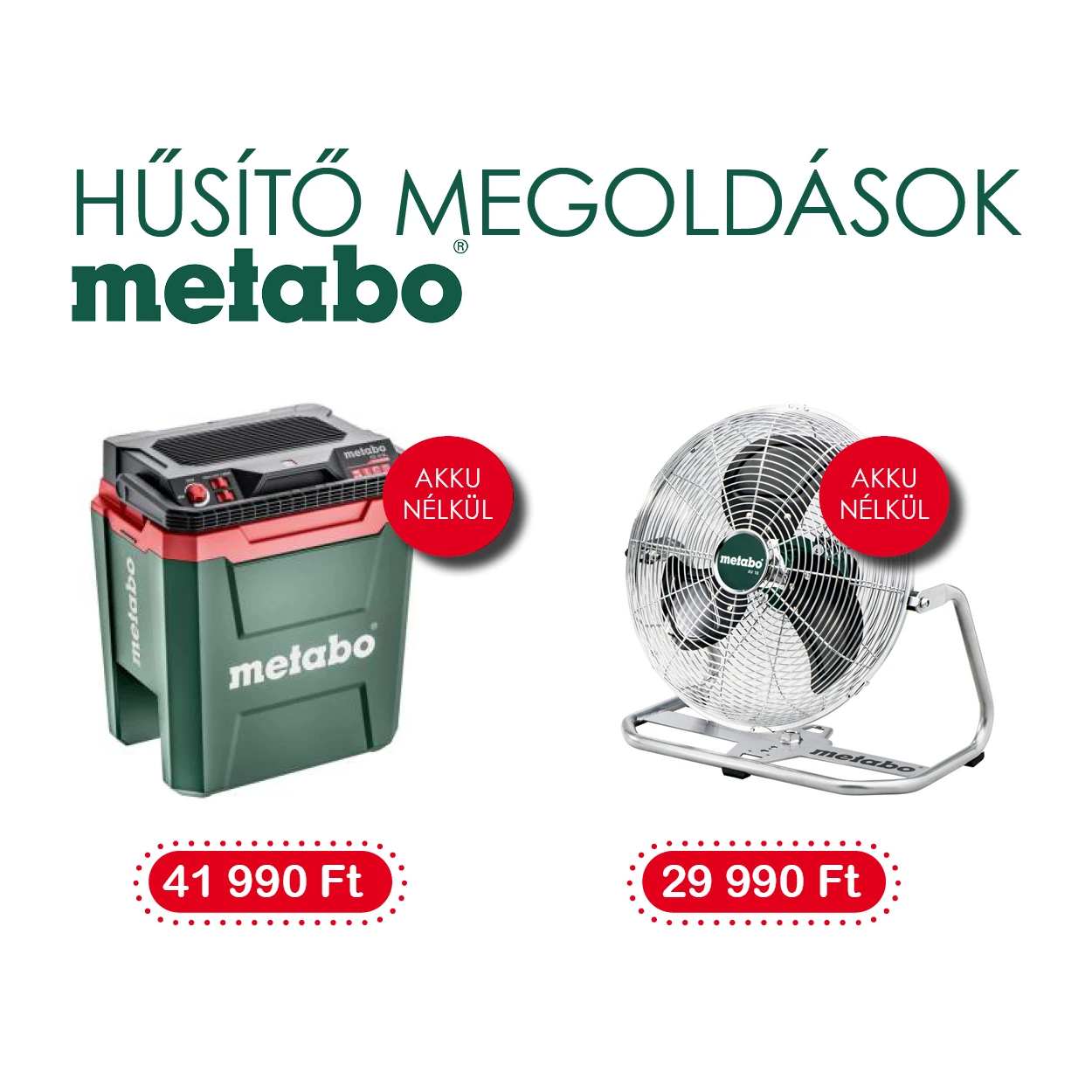 Metabo hűsítő ajánlat