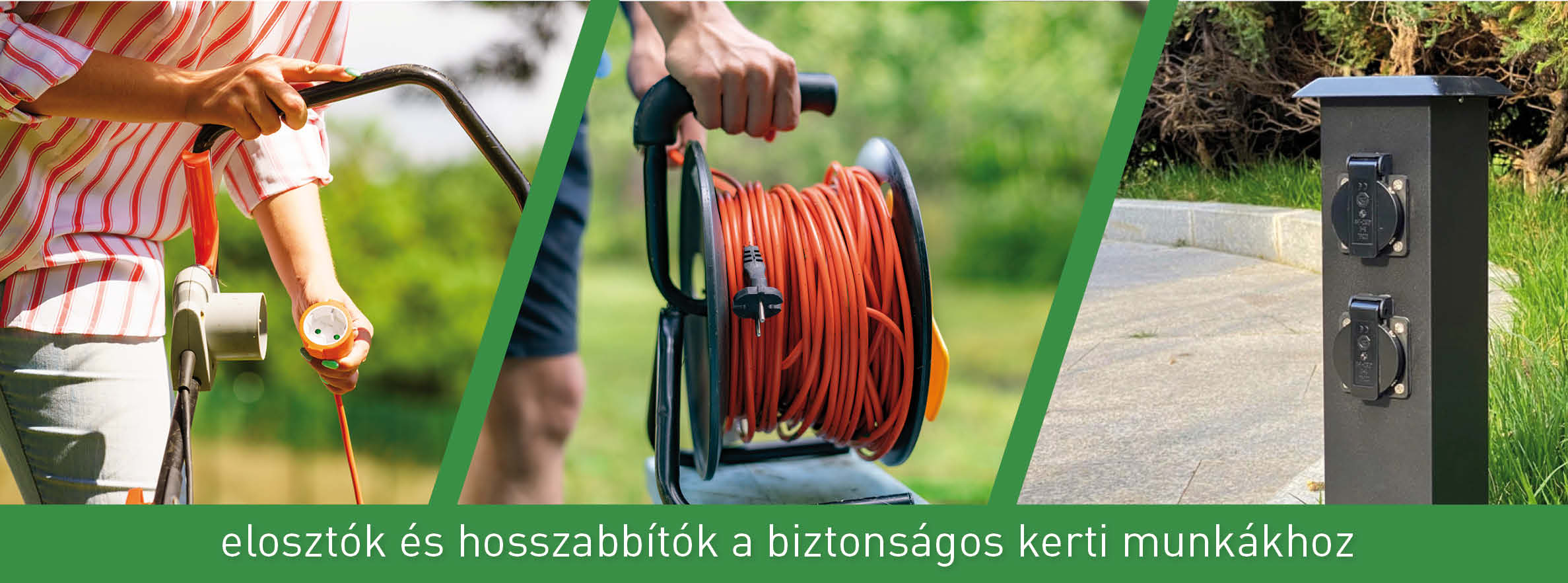 Kerti elosztók, hosszabbítók