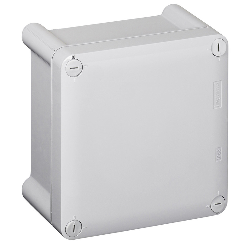 KÖTŐDOBOZ 130x130x74 IP66 SZÜRKE