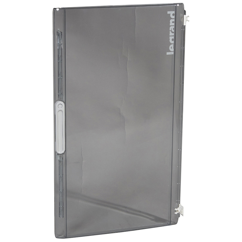 XL3 125 ajtó 4 soros szekrényhez átlátszó ajtó, megfordítható, zár nélkül