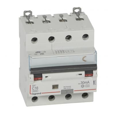 DX3 4P KOMB.ÁRAMVÉD.C16A  6kA 30mA