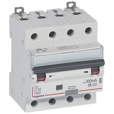 DX3 4P KOMB.ÁRAMVÉD.C10A  6kA300mA