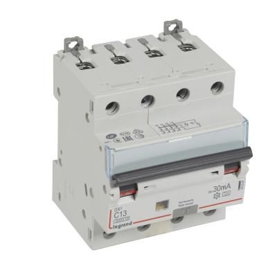 DX3 4P KOMB.ÁRAMVÉD.C13A  6kA 30mA