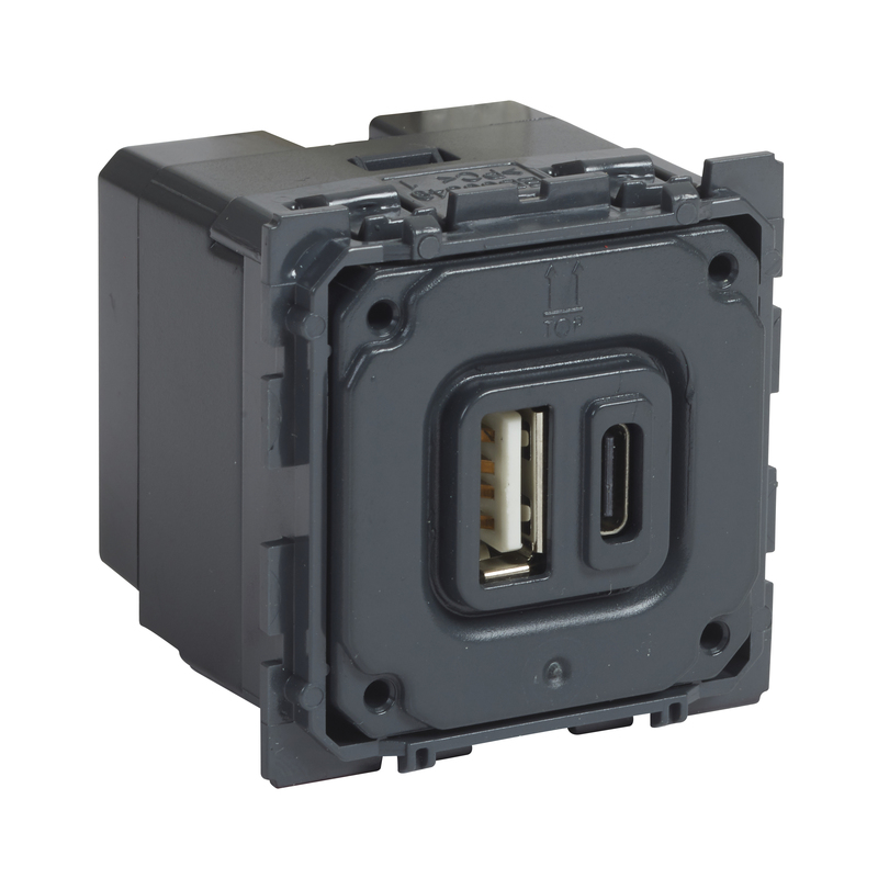 CÉLIANE 2x USB A+C TÖLTŐALJZ. 2400mA