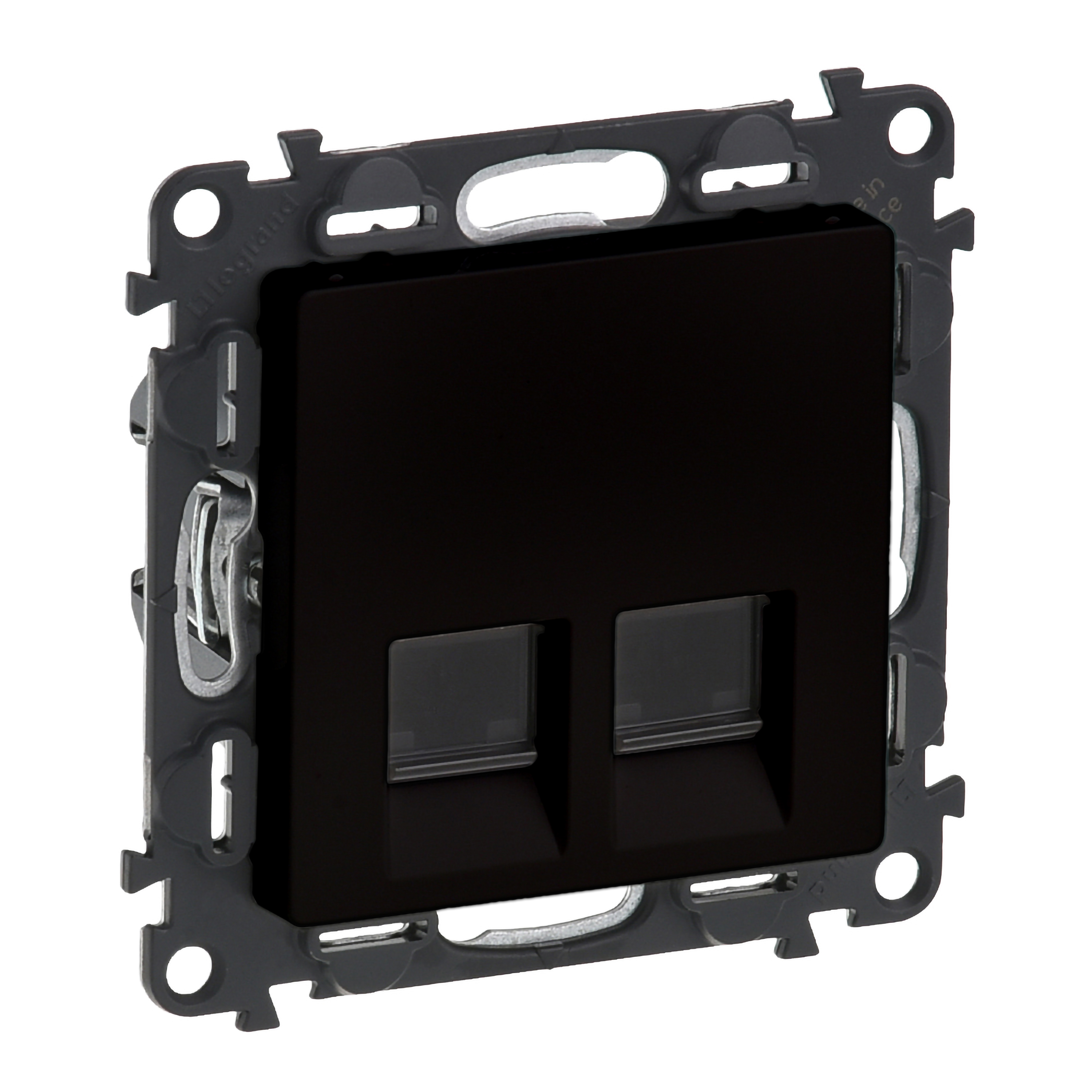 VALENA LIFE 2xRJ45 Cat.6 UTP FEKETE