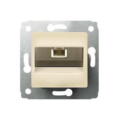 CARIVA TEL. 1xRJ45 CAT6 UTP KN.BÉZS