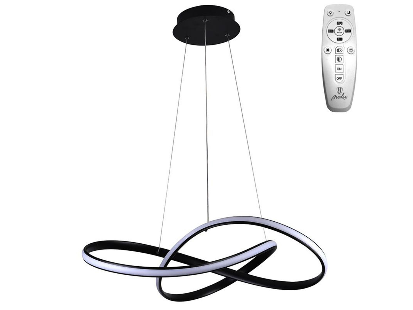 MENNYEZETI LED DESIGN CSILLÁR FEKETE