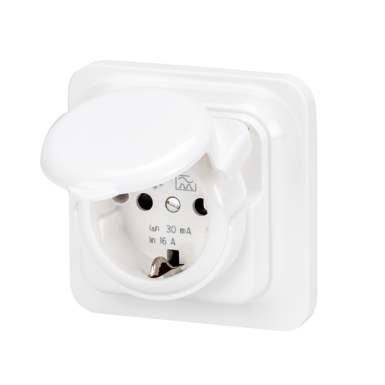 DUGALJ SÜLLY ÁRAMVÉDŐVEL 16A 10mA RCD 16A 10mA SAFETY SOCKET IP44