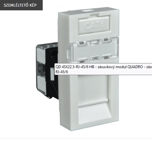 KOPOS QUADRO RJ45 CAT6 ALJZAT