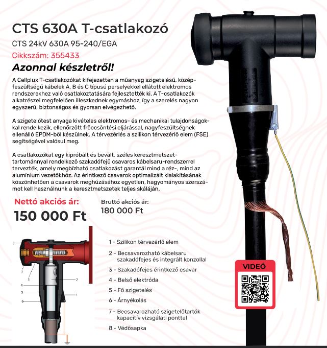 T-CSATLAKOZÓ CTS 630A @