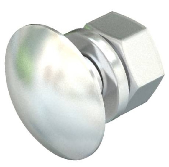 FÉLGÖMBFEJŰ CSAVAR 10x25mm A2