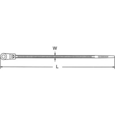 KÁBELKÖTEGELŐ 100x2,5mm 25x8 NATÚR