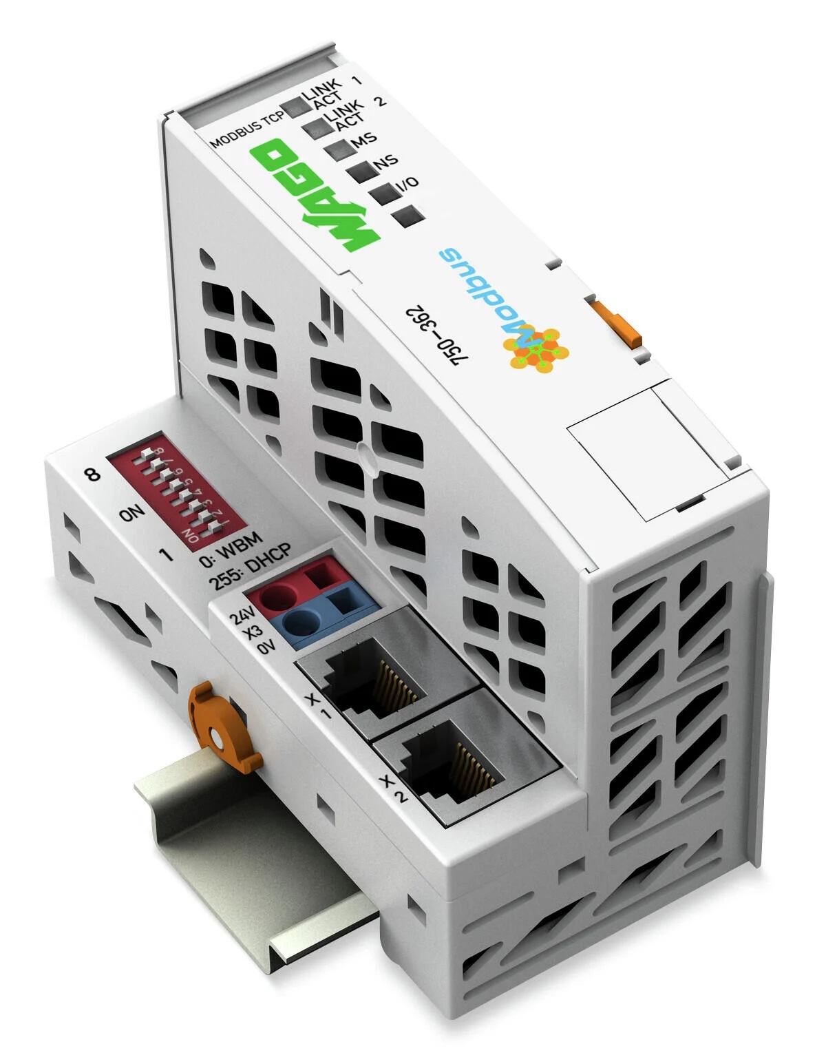 WAGO MODBUS TCP TEREPI BUSZ CSATOLÓ