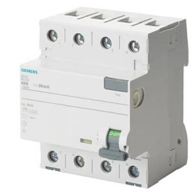 SIEMENS 5SV3647-6 RCCB 4P. 80A 300mA