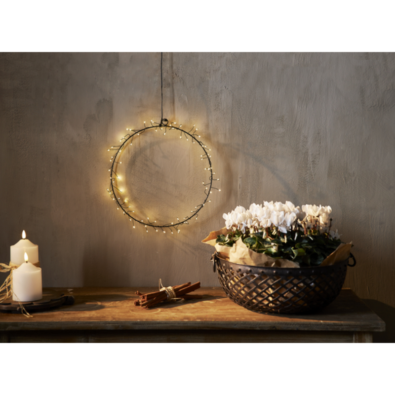 ÁGGYŰRŰ FÜGG. 3ELEM FEKETE 80LED O3*