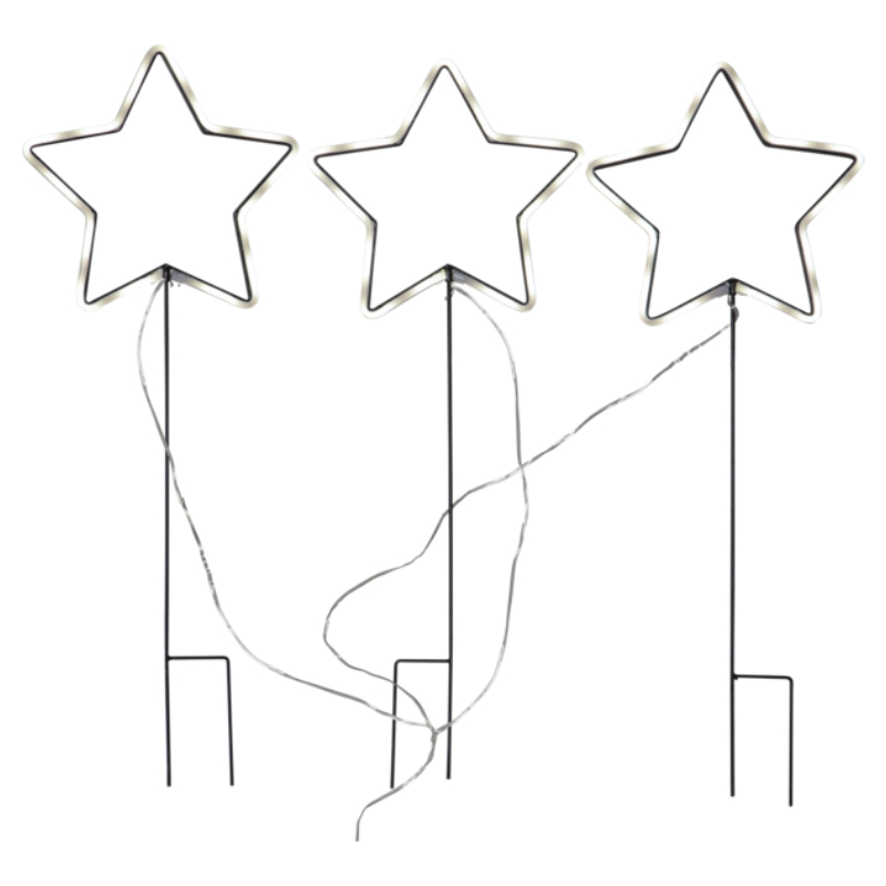 CSILLAG3DB KÜLT.FEK.60CM3LED 2,2M S*