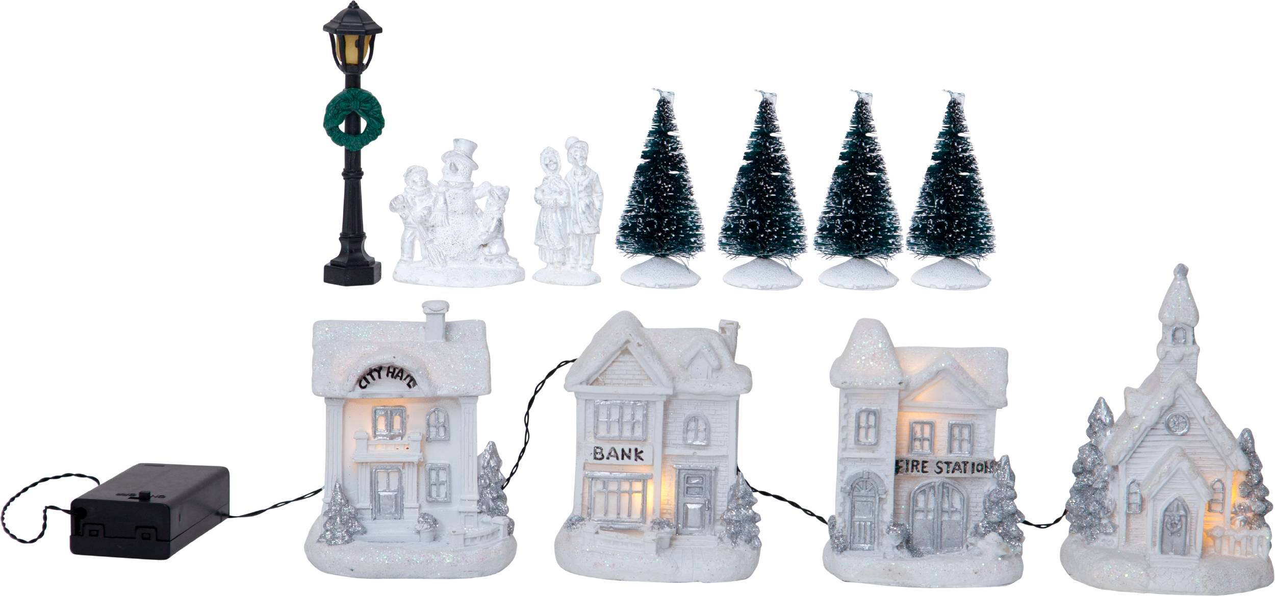 VÁROS+FIGUR 12DB 4LED 60X6X10CM 2@