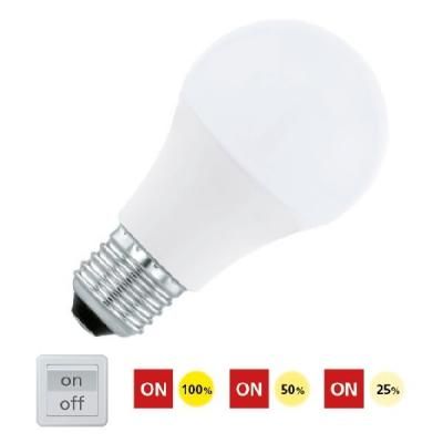 LED E27 A60 1x10W 3000K fényerŐs@
