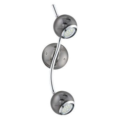 FALI SPOT 2*2,5W GU10 LED KRÓM/NERO@