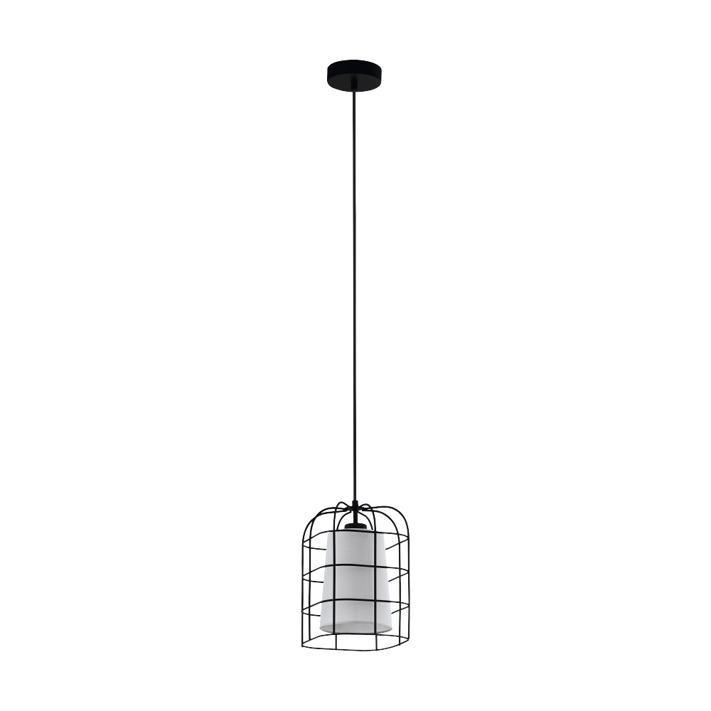 FüggesztékE27 1x28Wfekete/fehérBitt*