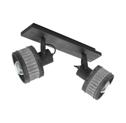 FALI/MENNY E27 2X28W SZÜRKE TURROCK@