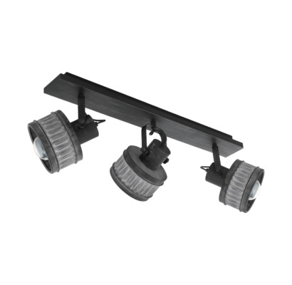 FALI/MENNY E27 3X28W SZÜRKE TURROCK@