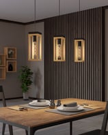NAFFERTON Függeszték 3xE27 fekete