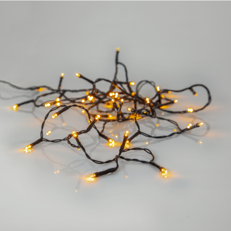 FÉNYFÜZÉR KÜLT.FEKET. 40LED 2000K@