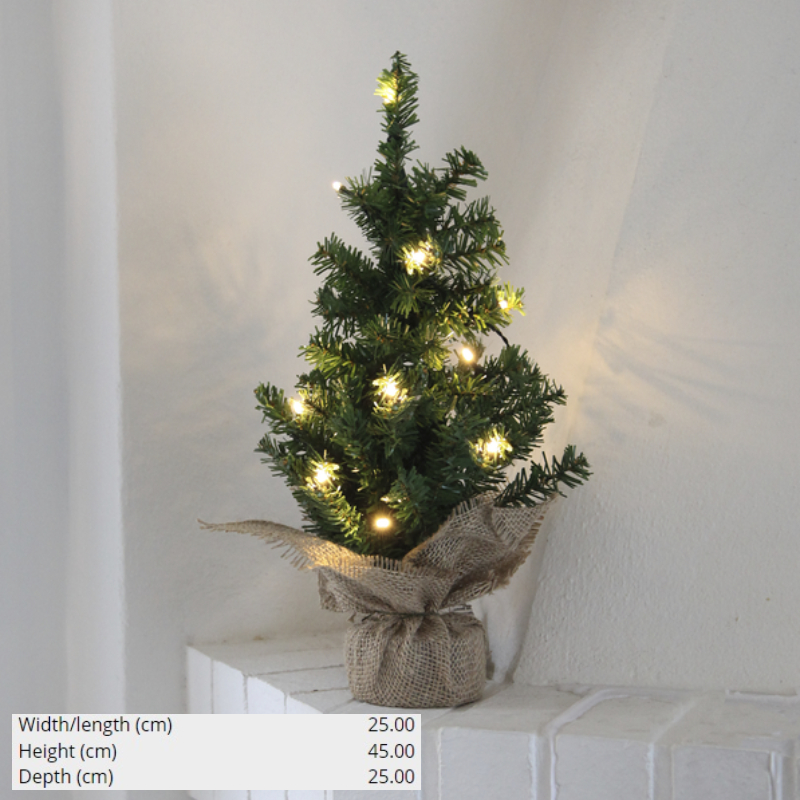 KARÁCSONYFA KONT.3ELEM.ZÖLD10LED@