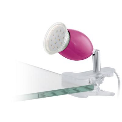 Csiptetős 1*2,5W LED GU10 lámpa pink@ brivi minimum rendelhető egység:4 db