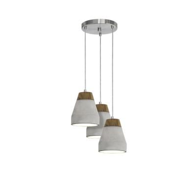 Függeszték E27 3x60Wbarna/szürke