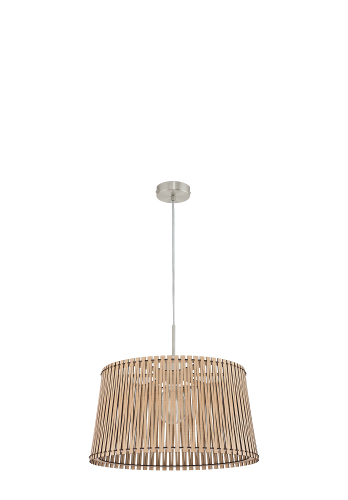 Függeszték E27 1x60W 45cm juhar