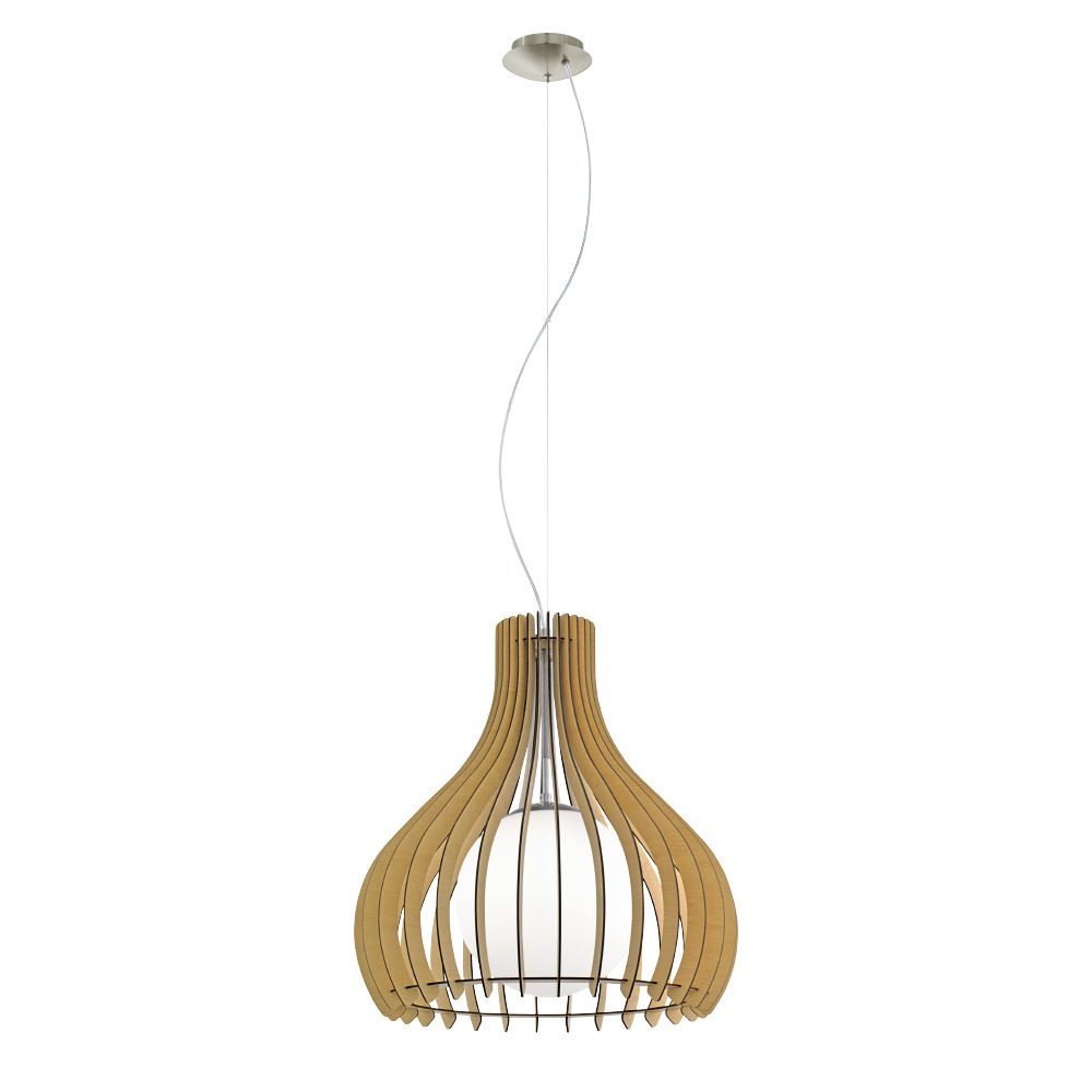 Függeszték E27 1x60W 50cm juhar