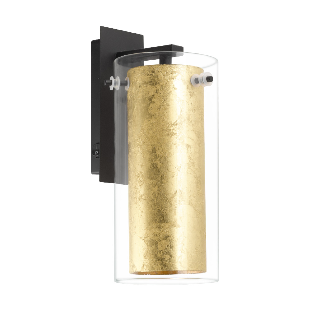 PYTON GOLD Fali E27 1x40W fekete