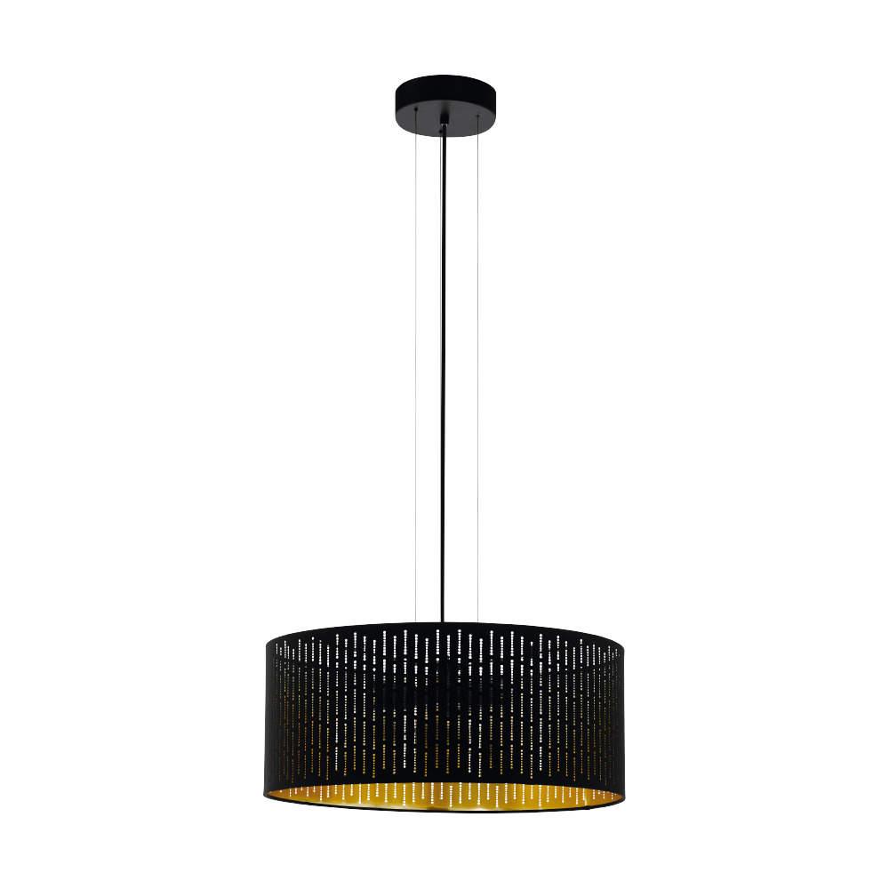VARILLAS Függ.E27 3x40W fek/arany@