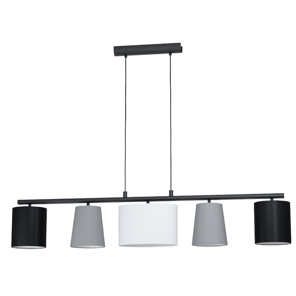 ALMEIDA 1  Függ.E14 5x25W fekete/szü