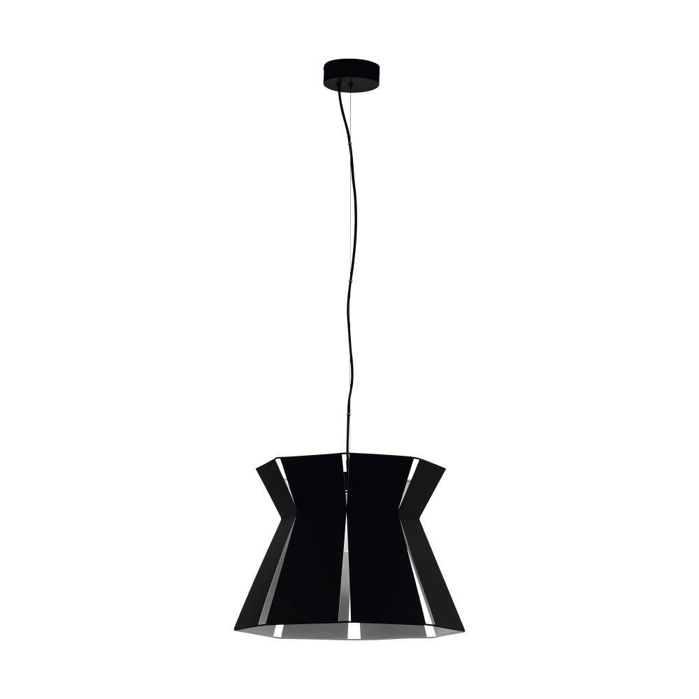Függ.E27 1x40W 42cm fek/feh Valecro*