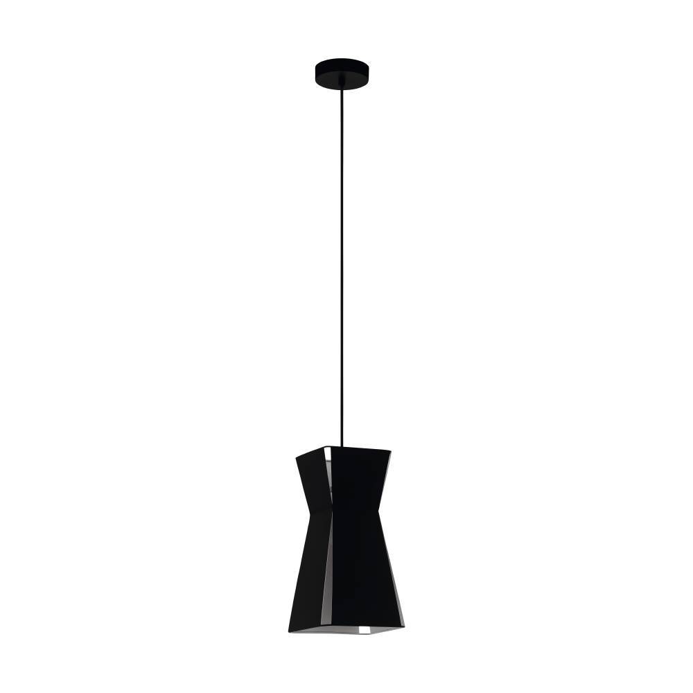 Függ.E27 1x40W 18cm fek/feh Valecro*