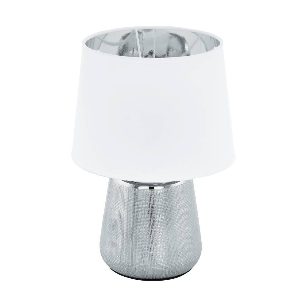 Asztali E14 40W ezüst/fehér Manalba@