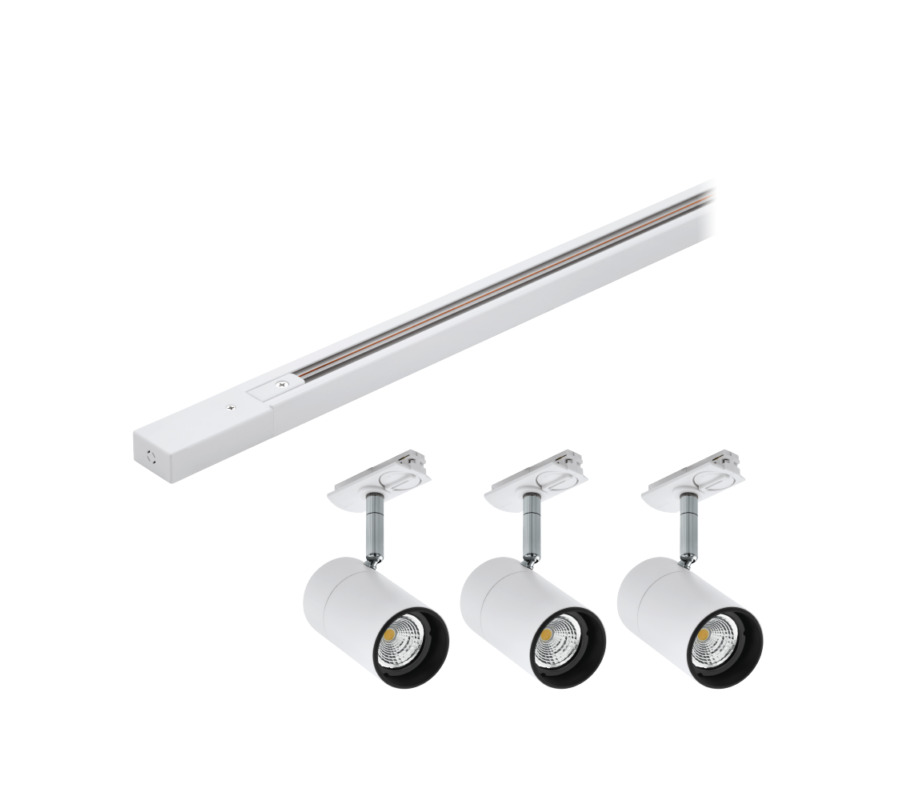 TB SET 1-fázisú sín+3x5W GU10 LED