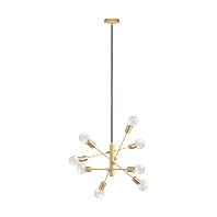 GRADOLI 1 Függ.E27 8x40W csiszoltréz