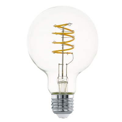 Led E27 G80 4W 400Lm 2700K Spirlál*