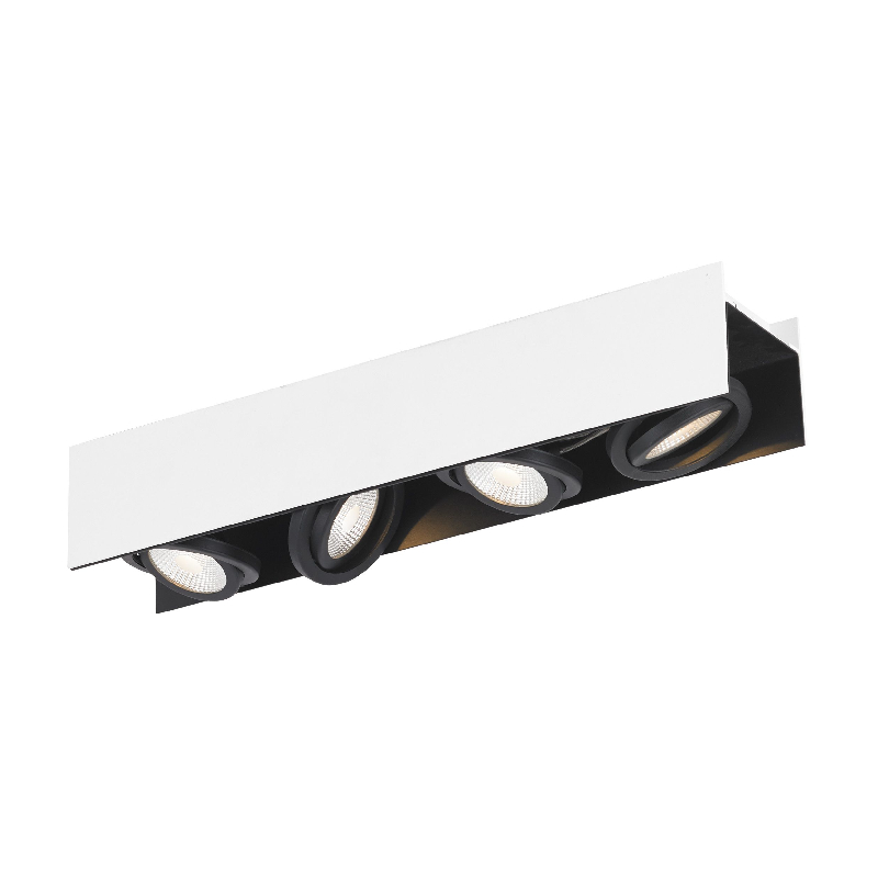 VIDAGO LED menny.4x5,4W fehér/fek.@
