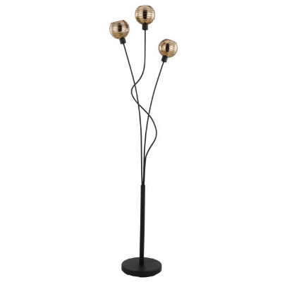 Álló E27 3x40W fekete/arany Creppo*