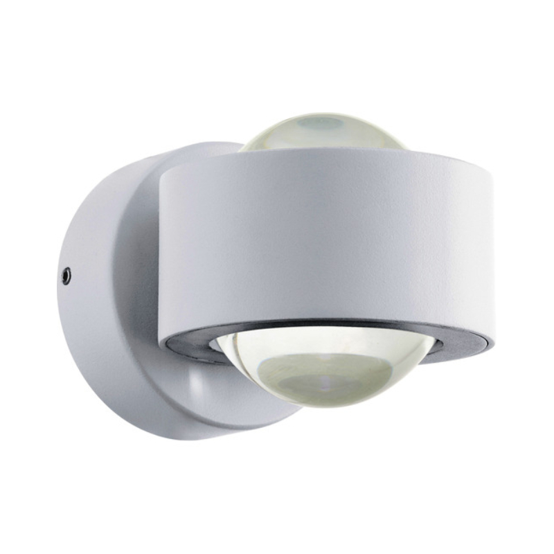 Treviolo LED kült fali 2x3W IP44 feh