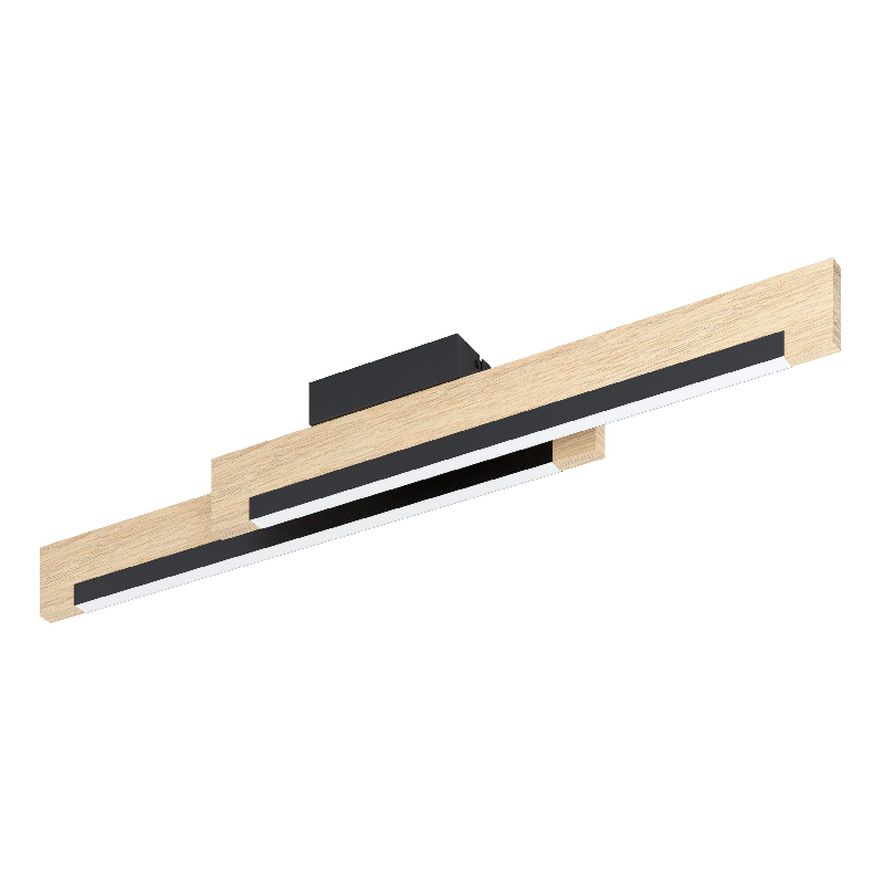 CAMACHO LED menny 2x10W fekete/tölgy