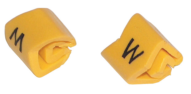 Kábeljelölő 5-ös jelzés 1.5-4mm2 sárga