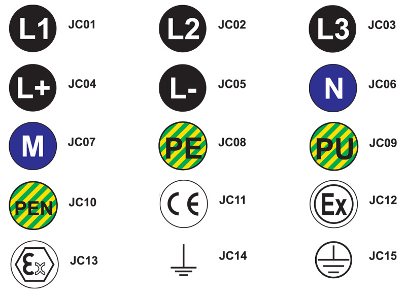 Öntapadós jelzőcimke d=20mm L2