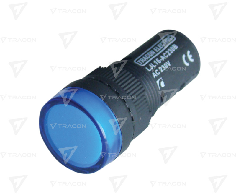 JELZŐLÁMPA 16mm-es LED-es 12V KÉK